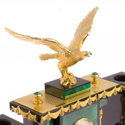 Письменный набор из малахита &amp;quot;Орел&amp;quot;