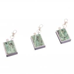 Брелок огниво &amp;quot;Вечная спичка&amp;quot; с накладкой из камня офит 2,8х1,3х5 см