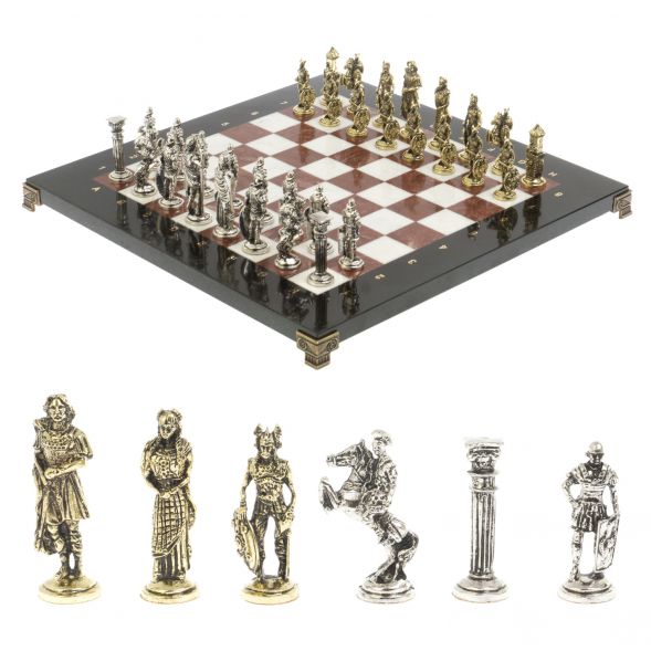 Шахматы &amp;quot;Галлы и Римляне&amp;quot; доска 36х36 см лемезит мрамор 127151