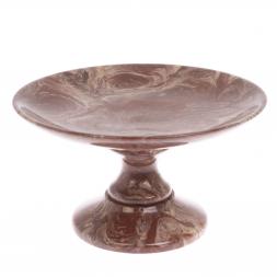 Фруктовница из лемезита 18х18х12,5 см