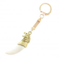 Брелок "Клык волчий зуб" цвет бронза