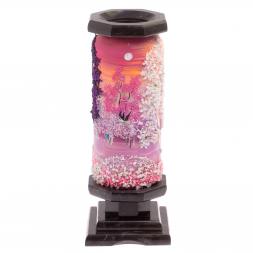 Ваза из камня &amp;quot;Зимний пейзаж&amp;quot; 8,5х8,5х21,5 см