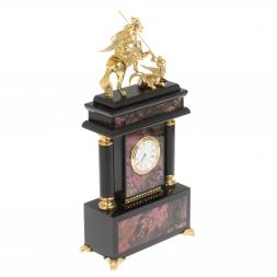 Часы &amp;quot;Георгий Победоносец&amp;quot; из родонита