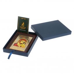 Икона гравюра "Казанская Божья Матерь" багет 12,5х17,5х1 см Златоуст