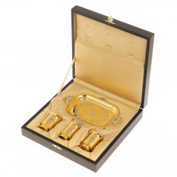 Набор &amp;quot;3 стопки на подносе&amp;quot; 25 мл Златоуст