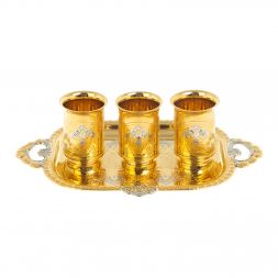 Набор &amp;quot;3 стопки на подносе&amp;quot; 25 мл Златоуст