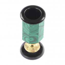 Карандашница камень малахит бронза