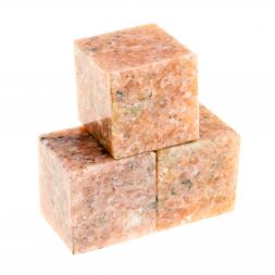 Кубик камень розовый мрамор 22 мм