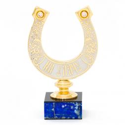 Сувенир подкова &amp;quot;На удачу&amp;quot; камень лазурит Златоуст