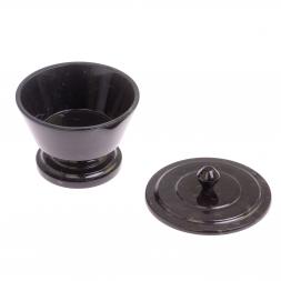 Сахарница из змеевика 11х11х10 см