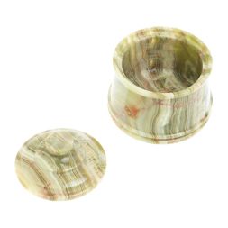 Сахарница из оникса 12,5х12,5х11 см (5,5х6)