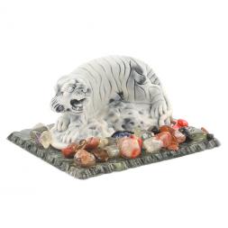 Сувенир фигурка "Амурский тигр малый" из мрамолита