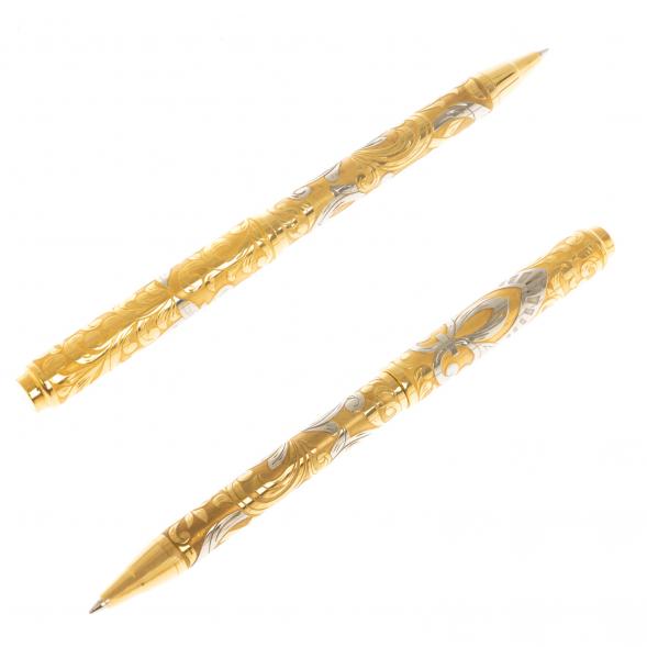 Подарочный набор &amp;quot;Лев&amp;quot; ежедневник А6 и ручка с гравюрой Златоуст 129785