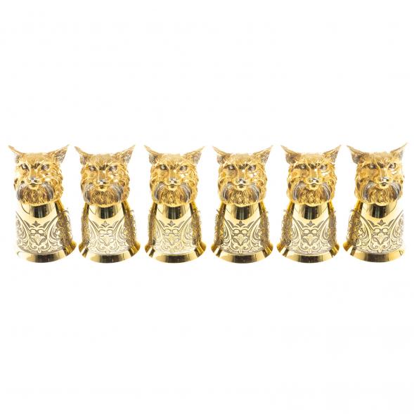 Стопки перевертыши &amp;quot;Рысь&amp;quot; набор 6 шт Златоуст 123667