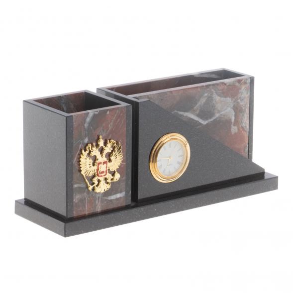 Письменный мини-набор &amp;quot;Кремлевский&amp;quot; камень яшма 124352