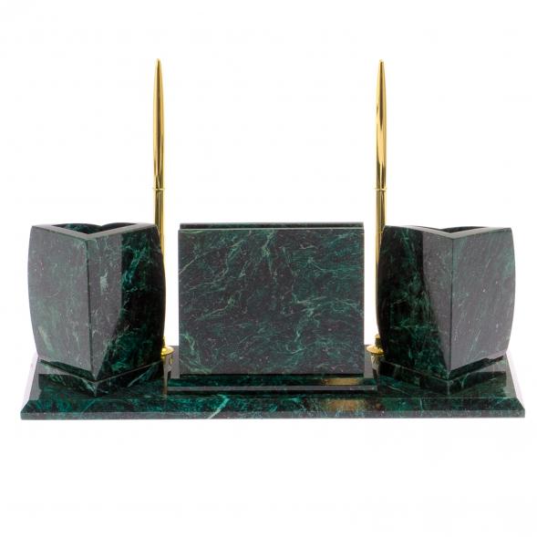 Мини-набор с часами камень змеевик 125319