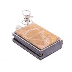 Брелок огниво &amp;quot;Вечная спичка&amp;quot; с накладкой из яшмы 2,8х1,3х5 см