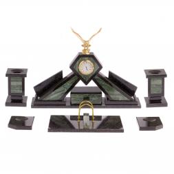 Настольный набор из офиокальцита "Орел"