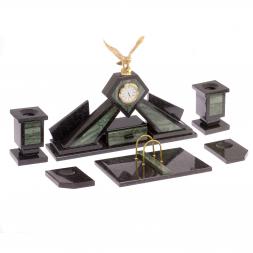 Настольный набор из офиокальцита "Орел"