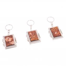 Складное зеркало брелок авантюрин прямоугольное