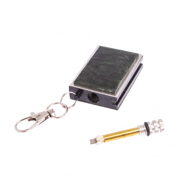Брелок огниво &amp;quot;Вечная спичка&amp;quot; с накладкой из камня актиновит 2,8х1,3х5 см 126695