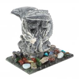 Сувенир "Дракон на камне" из мрамолита