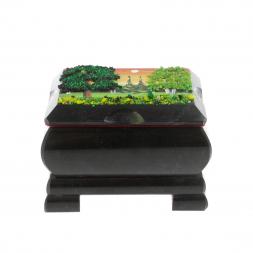 Шкатулка с расписной крышкой &amp;quot;Лето&amp;quot; 10х8х7 см