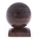 Шар из коричневого обсидиана 8 см на квадратной подставке 121987