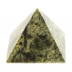 Пирамида 3х3х3 см камень змеевик
