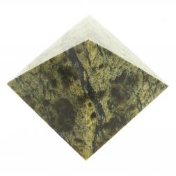 Пирамида 3х3х3 см камень змеевик