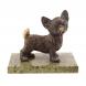 Статуэтка из бронзы &amp;quot;Чихуахуа&amp;quot; змеевик 126547