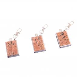 Брелок огниво &amp;quot;Вечная спичка&amp;quot; с накладкой из камня пегматит 2,8х1,3х5 см