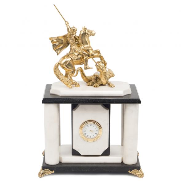 Часы &amp;quot;Георгий Победоносец&amp;quot; мрамор 117526