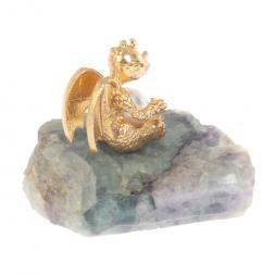 Сувенир &amp;quot;Дракончик с жемчугом&amp;quot; из флюорита