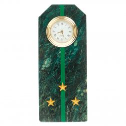 Часы-погон &amp;quot;Старший лейтенант прокуратуры РФ&amp;quot; камень змеевик