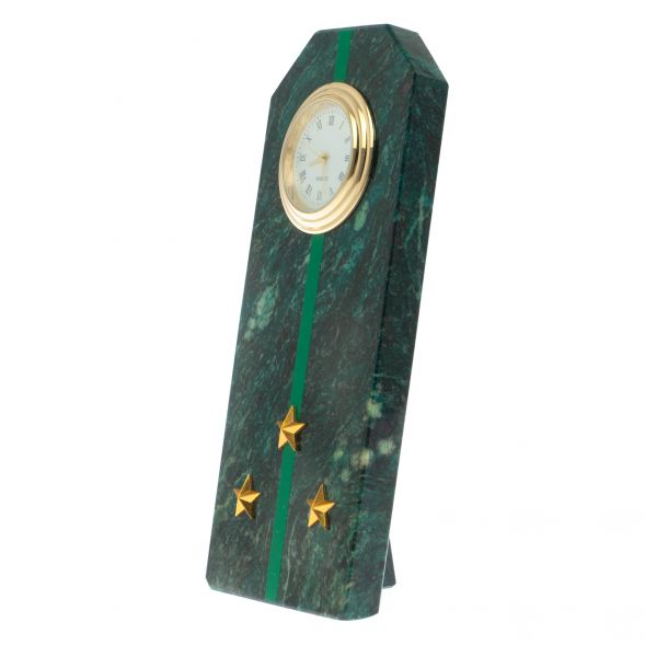 Часы-погон &amp;quot;Старший лейтенант прокуратуры РФ&amp;quot; камень змеевик 129163