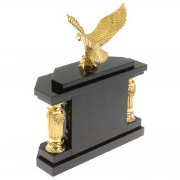 Подарочные часы &amp;quot;Орел&amp;quot; из малахита