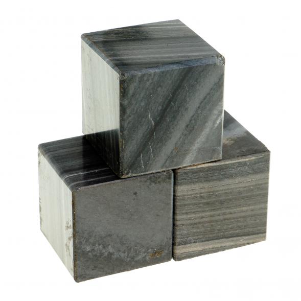Кубик камень полосатый мрамор 22 мм 123399