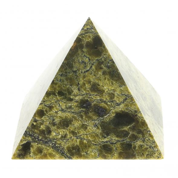 Пирамида 3,5х3,5х3,5 см камень змеевик 113735