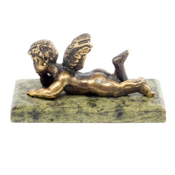 Статуэтка из бронзы и змеевика &amp;quot;Ангелок&amp;quot; 116190
