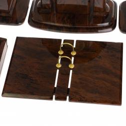 Письменный набор "Премиум" камень обсидиан