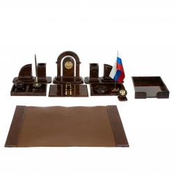 Письменный набор "Премиум" камень обсидиан