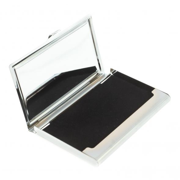 Карманная визитница из камня яшма змеиная цвет серебро 122430