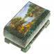 Шкатулка с иллюстрацией &amp;quot;Летний пейзаж&amp;quot; камень змеевик 17,5х9,5х7,5 см 124024