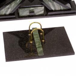 Настольный набор &amp;quot;Орел&amp;quot; камень офиокальцит