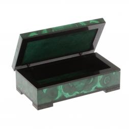 Шкатулка из малахита 12х6х4 см