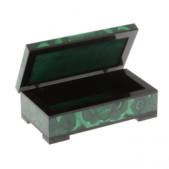 Шкатулка из малахита 12х6х4 см 124978