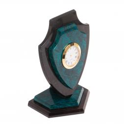 Часы из шабровского змеевика &amp;quot;Щит&amp;quot; большой