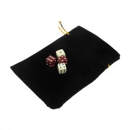 Кубики зарики 1 см белые и красные 4 шт