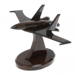 Сувенир "Самолет СУ - 30 у" из коричнево-серого обсидиана